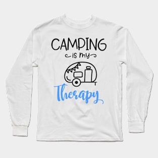 Camping Is My Therapy Long Sleeve T-Shirt